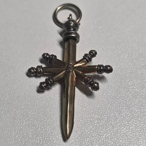 Retired Waxing Poetic Brass Charm - Picture 2 of 2